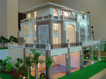 内部軽い別荘の家3Dモデル10CM木製の支承板の1/30スケール
