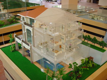 1/30のスケールの建築の家モデル/内部3dは家具図と模倣します